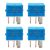 4X 90080-87026 90987-02027 AC Relay 12VDC 4Pin 90987-02028 Serasi dengan Kenderaan Toyota Lexus dan 