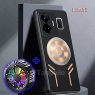 Tanpaile ทำความเย็นให้เคสทองแดงโลหะสำหรับ Realme GT NEO5 3 2 2T Master กันชนแข็งกันแรงกระแทกนีโอเคสร