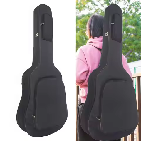 36/38 Inch Oxford Cloth Guitar Bag Thick Padding Acoustic Guitar Case Gig Bag with Zippers for Perfo