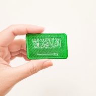 FLAG EMBROIDERY PATCH SAUDIA ARABIA FLAG EMBROIDERED BADGE/ IRON & SEW PATCH/