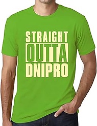 Men's Graphic T-Shirt Straight Outta Dnipro Eco-Friendly Limited Edition Short Sleeve Tee-Shirt Vint