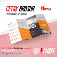4-Fold Brochure Printing Four-Folded/ 397 x 210 mm/ Leaflet Printing/ Flyer Printing/ 100 gsm HVS Pa