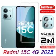 For Redmi 15C 4G 2025 Full Cover Tempered Glass Flim For Xiaomi Redmi 15 C Redmi15C 15C 4G 5G 2025 F