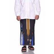 Sarung BHS Gold Signature motif SGC Hitam Biru