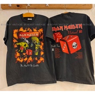 IRON MAIDEN VIRTUAL XI World Tour 98 Bio Washed vintage shirt Rock Band heavy