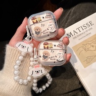 Thedogs Dog Headphone Case i12 i11 i13 Cartoon Embossed Clear Bluetooth gen gen1 gen2 Wireless Earph