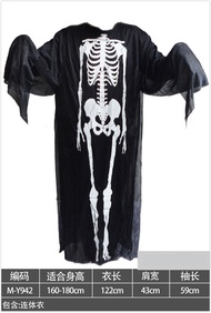 Cosplay Clothing Men Halloween Spooky Skeleton Ghost Costume