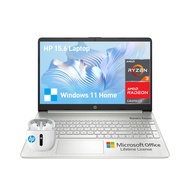 HP 15 Laptop Computer College Students, Ultra Thin Light Notebook PC Laptop 15.6 Inch, 4-core AMD Ry