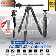 Benro Tripod GC158T J2 Carbon Fiber ขาตั้งกล้อง Monopod Top View กางราบ กลับหัว / Godox Thailand