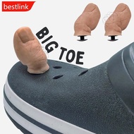 BESTLINK Imitation Simulation Big Toe Shoe Decoration for Slippers Beach Shoes DIY Shoe Accessories 