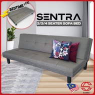 Cassa Sentra Living Room Durable 2 Seater 3 Seater 4 Seater Foldable Sofa Bed Folding Mattress Space Saving Katil Sofa