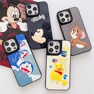 3D Silicone Mickey Mouse Doraemon Winnie the Pooh Phone Case For iPhone 16 15 14 13 12 11 Pro Max X 