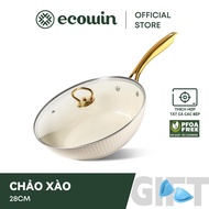 Ecowin Royal Classic Ceramic Coating Non-Stick Pan 28cm With Lid Suitable For All Types Of Stoves