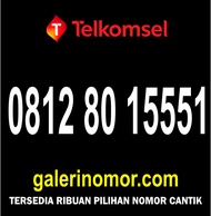 Nomor Cantik Simpati Telkomsel Prabayar Support 5G Nomer Kartu Perdana 0812 80 15551
