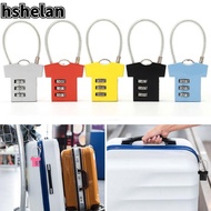 HSHELAN Security Lock, Cupboard Cabinet Locker Padlock Steel Wire Password Lock,  Mini 3 Digit Aluminum Alloy Suitcase Luggage Coded Lock