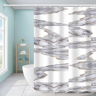 印花浴簾防黴淋浴簾(款式： 58)(180寬x180高)