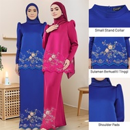 Baju Kebarung Sulam Baju Kurung Pleated Kurung Perempuan Baju Tunang/Nikah Bridesmaid Kurung Muslima