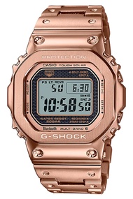 Casio G-Shock นาฬิกาข้อมือผู้ชาย สายสเตนเลสสตีล รุ่น GMW-B5000GD-4 - สีโรสโกลด์