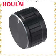 HOULAI Volume Control Amplifier Knob, 6mm/ 0.23" Aluminum,plastic Potentiometer Control Knobs, Easily Control Black 30x17mm Volume Tone Knobs Electric Guitar