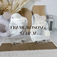 DIY FRAME ACRYLIC KOSONG TANPA BUNGA & KERTAS DRIED FLOWER : FRAME IJAB QABUL
