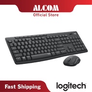 LOGITECH MK295 Wireless Keyboard & Mouse Combo with Silent Touch, Lag-free Wireless & Long-lasting B