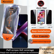 Dust Free Installation Privacy Tempered Glass For Xiaomi POCO C75 C65 C61 C55 C40 C31 X7 X6 X5 X4 X3