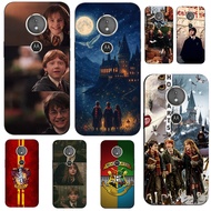 For Motorola Moto E5 Phone Case Soft Silicone Protective Black Tpu Case Magic Boy wizard