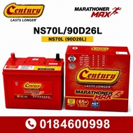 [Installation Provided] Century Marathoner Max NS70 NS70L NS70R 90D26L 90D26R Car Battery Bateri Ker