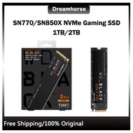 【Ready Stock】Western Digital WD BLACK SN770/SN850X NVMe Gaming SSD Gen4 PCIe, M.2 2280, up to 7.300 