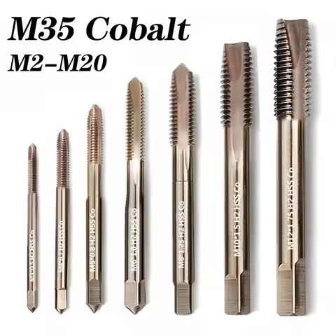 Cobalt Screw Thread Tap Drill Bit HSS-Co M35 Pointed Flute Metric M2-M20 Machine Tap Right Hand For 