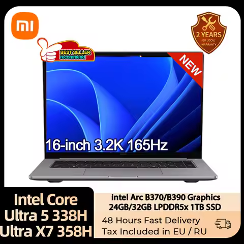 2026 Xiaomi REDMI Book Pro 16 Laptop Ultra5-338H/UltraX7-358H 32GB 1TB SSD 16inch 3.2K 165Hz Screen 
