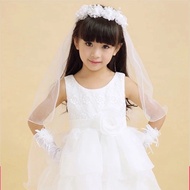 BlessU Veils Flower Crown Girls' First Communion Veils Girls Fashion Floral Headpiece Veil Flower Cr