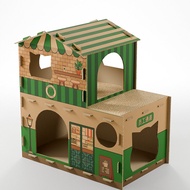 Teekland nhà cho mèo các tông với scratcher Donut cửa hàng cho trong nhà/ngoài trời mèo Scratch box