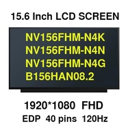 15.6 inch IPS 144Hz Laptop LCD Screen NV156FHM-N4K fit NV156FHM-N4N NV156FHM-N4G B156HAN08.2 For DEL