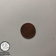 Uang Koin Kuno 5 Euro Cent Eire Tahun 2008