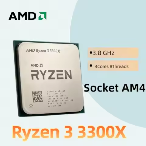 AMD Ryzen 3 3300X R3 3300X 3.8 GHz Quad-Core Eight-Thread 65W CPU L3=16M 100-000000159 Processor Soc