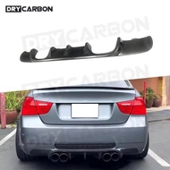 On sale Carbon Fiber Rear Diffuser Lip Spoiler For BMW 3 Series E90 M3 2005-2011 Back Bumper Guard R
