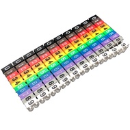100pcs Cable Markers Colourful C-Type Marker Label Penanda Kabel Jaringan Label Penanda Tanaman Jari