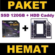 Solid State Drive SSD 128GB V-GeN PLATINUM SATA3 + HDD CADDY DVD Slot to HDD Slot