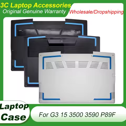 New For DELL G3 15 3500 3590 P89F 0HWPRT 0C6JN0 0JRPM2 Laptop Bottom Cover Case Lower Base Shell Blu