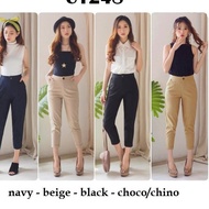 Casual pants Plain pants 3per4 Go Street hangout casual College fashion For Women -1248E