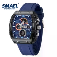 SMAEL 8109 New Men's Watch Multifunctional Sports 50M Waterproof Dual Display LED Night Light Leisur