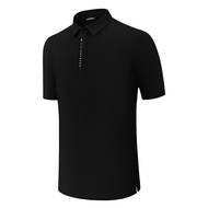 JL Golf Short-Sleeved T-shirt Mens Summer Comfortable Sports Polo Shirts Golf Clothing Mens Quick-Dr