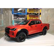 1:18 ISUZU D-MAX pickup truck 2023 truck transport vehicle model