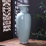 Vase Ceramics Antique Jun Porcelain Crackled Glaze Borneol Vase Home Living Room Entrance Decoration Floor