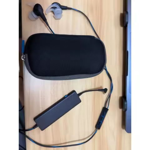 For Bose QC20 QuietComfort 20 Active Noise Cancelling Earphones - Black | iOS & Android Compatible