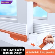 LOVETOUCH Self Adhesive TPE Window Door Seal Strip Adjustable Triple Windproof Anti-Cold Soundproof 