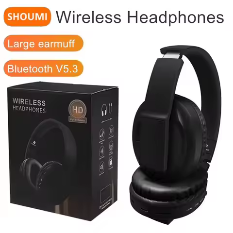 Shoumi 816 Wireless Headphones Large Bluetooth Earphones Big Earmuffs Sound Insulation Headset Noise