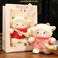 LANFY Little Sheep Plush Toy Cute Children Gift Plushie Dolls Crossbody Bag Animal Dolls Sweater She