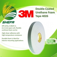 3M 4026 Double Sided Tape 24mm x 33mtrs Double Coated Urethane Foam Tape, 1 roll